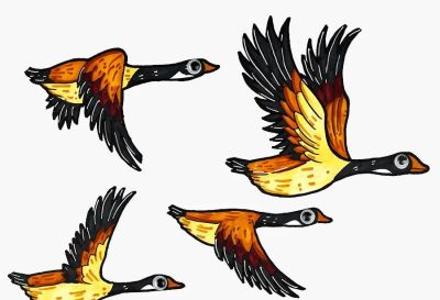 儿童画教程｜鸟的迁徙：秋风起，雁南飞 - 图画吧TUHUABA