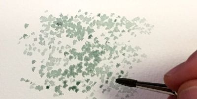 水彩点画法，适用于零基础学习的水彩小技法 - 图画吧TUHUABA