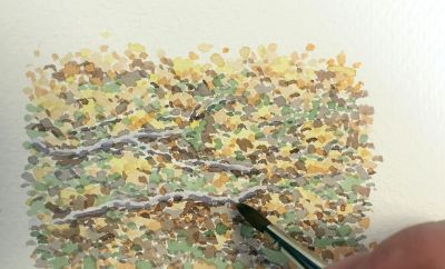 水彩点画法，适用于零基础学习的水彩小技法 - 图画吧TUHUABA