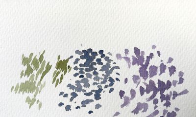 水彩点画法，适用于零基础学习的水彩小技法 - 图画吧TUHUABA