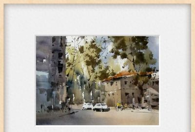 每日一画 | 水彩写意里，城市风与光的“即兴协奏” - 今日头条