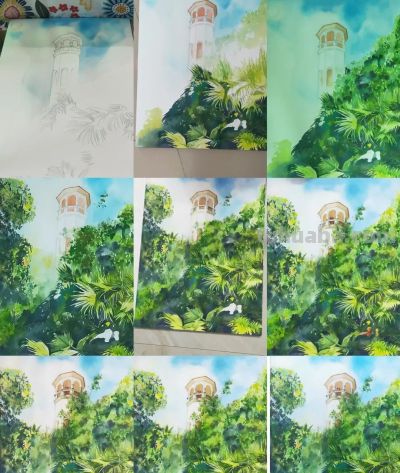 美丽万宁 | 水彩画中的南燕湾美景 - 图画吧TUHUABA