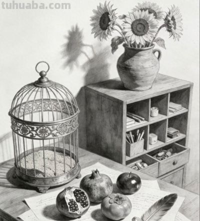 素描静物画，真细致 - 今日头条