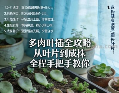 多肉叶插全攻略：从叶片到成株，全程手把手教你养出满盆肉 - 今日头条