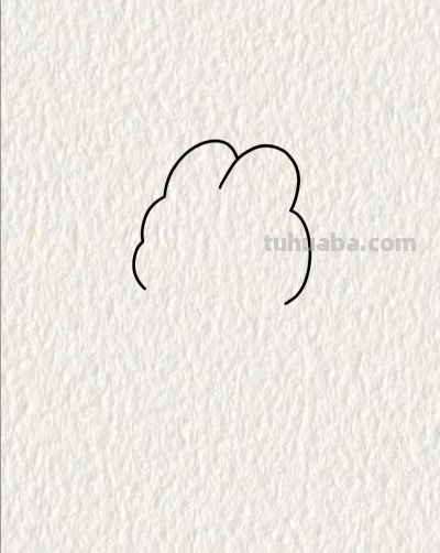 一只可爱兔画个简笔画分享 - 图画吧TUHUABA