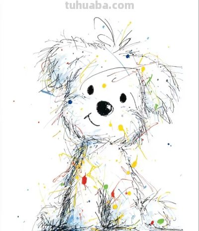 潦草小狗趣 简笔画里藏童真丨绘画师潦草风小狗插画头像分享 - 图画吧TUHUABA