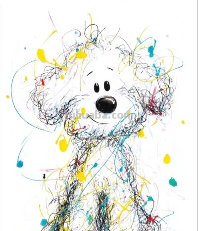 潦草小狗趣 简笔画里藏童真丨绘画师潦草风小狗插画头像分享 - 图画吧TUHUABA