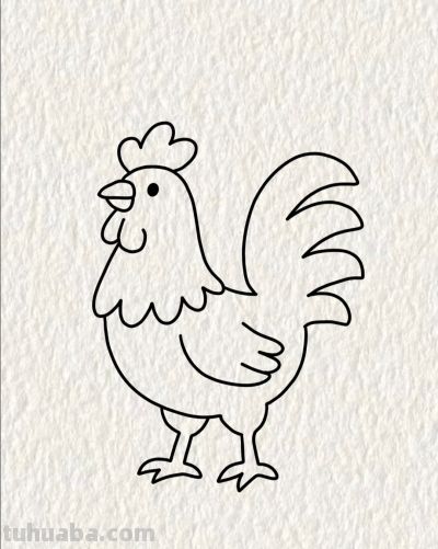 雄鸡一唱天下白 稚子涂鸦乐开怀丨画个简笔画分享 - 今日头条