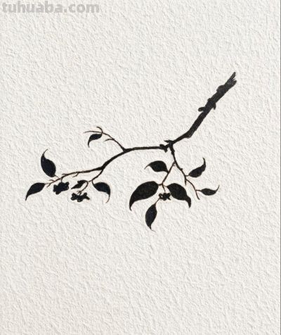 柿红秋意浓 心远自悠闲 静观天地宽丨燕子简笔画分享 - 图画吧TUHUABA