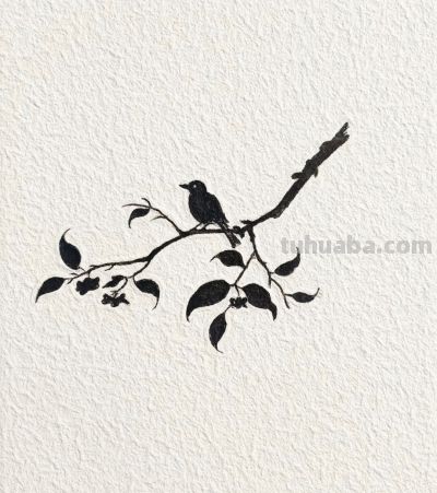 柿红秋意浓 心远自悠闲 静观天地宽丨燕子简笔画分享 - 图画吧TUHUABA