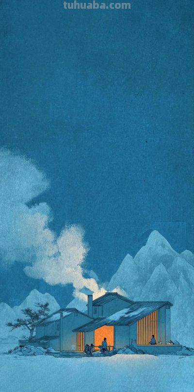 插画壁纸：凡人的生活 - 图画吧TUHUABA