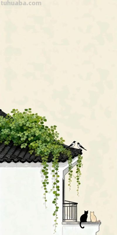 插画壁纸：凡人的生活 - 图画吧TUHUABA