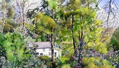 英国画家玛格丽特·梅里唯美风景水彩画欣赏 - 图画吧TUHUABA