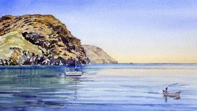 英国画家玛格丽特·梅里唯美风景水彩画欣赏 - 图画吧TUHUABA