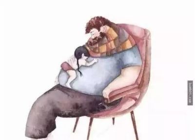 这14张满是父爱的水彩画，虽然简单，但把我看哭了...... - 图画吧TUHUABA