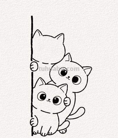 简笔画叠叠猫趣 童真无限创意满满丨涂鸦简笔画分享 - 今日头条 简笔画叠叠猫趣 童真无限创意满满丨涂鸦简笔画分享 - 图画吧TUHUABA