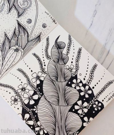 展示部分禅绕画(花朵) - 今日头条 展示部分禅绕画(花朵) - 图画吧TUHUABA