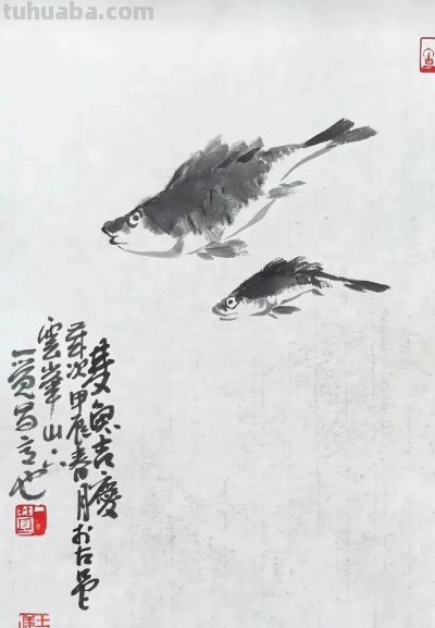淡墨轻染，简笔传神：品读一觉的大写意花鸟世界 - 图画吧TUHUABA