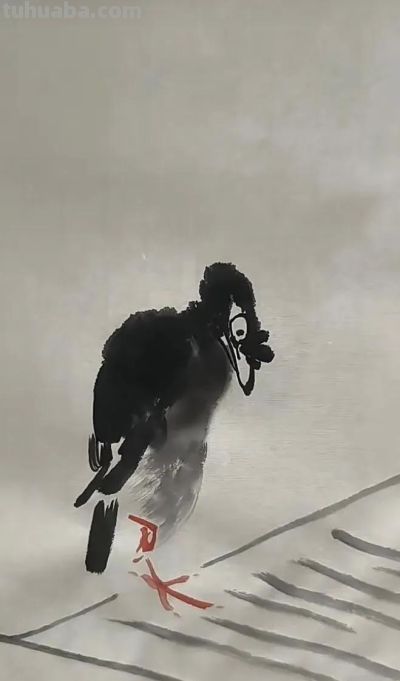 淡墨轻染，简笔传神：品读一觉的大写意花鸟世界 - 图画吧TUHUABA