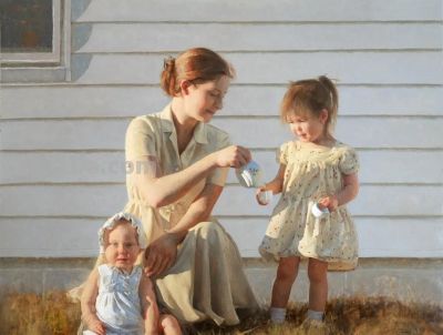 16位中外画家，17幅具象人物作品欣赏 - 图画吧TUHUABA