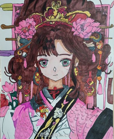 少儿书画‖刘晨璐绘画作品欣赏！ - 图画吧TUHUABA