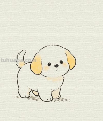 奶呼呼的可爱小狗简笔画分享丨每一幅画 - 今日头条