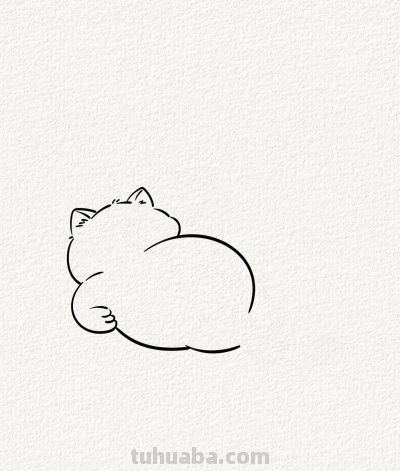 可爱猫丨涂鸦简笔画分享 - 图画吧TUHUABA
