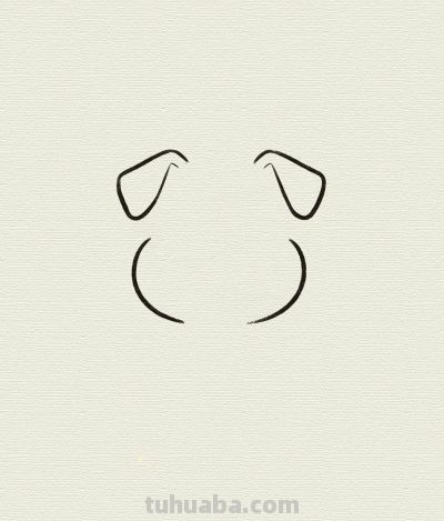 雪纳瑞简笔憨态 小老头样 萌化人心丨每天一幅画分享 - 图画吧TUHUABA