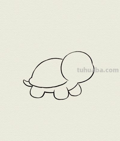 龟壳圆圆慢慢爬 稳稳当当走天下丨每天一幅画幼儿启蒙小乌龟简笔画 - 图画吧TUHUABA