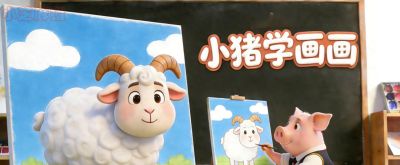 小猪学简笔画-羊 - 今日头条