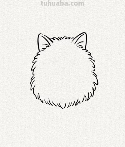 有趣的软萌狮子猫丨涂鸦简笔画分享 - 图画吧TUHUABA