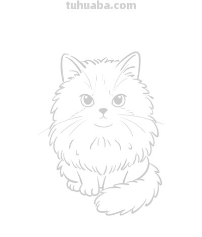 有趣的软萌狮子猫丨涂鸦简笔画分享 - 图画吧TUHUABA