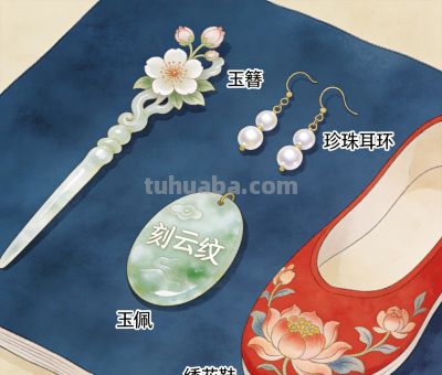 宋代汉族女子服饰之美：手绘拆解与文化内涵 - 图画吧TUHUABA