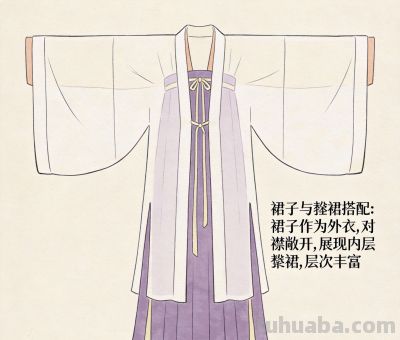 宋代汉族女子服饰之美：手绘拆解与文化内涵 - 图画吧TUHUABA