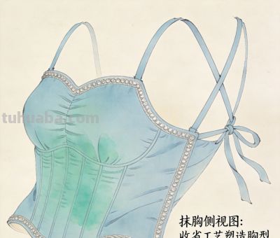 宋代汉族女子服饰之美：手绘拆解与文化内涵 - 图画吧TUHUABA