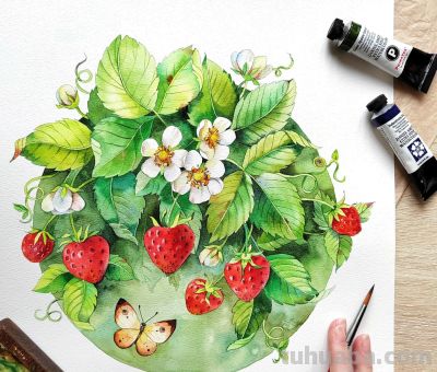 画一幅水彩“花卉”，是画家最好的一首诗 - 图画吧TUHUABA