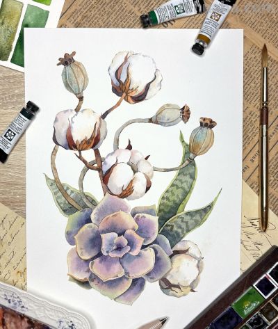 画一幅水彩“花卉”，是画家最好的一首诗 - 图画吧TUHUABA