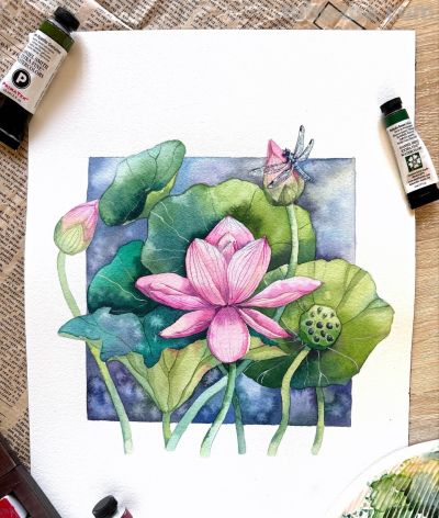 画一幅水彩“花卉”，是画家最好的一首诗 - 图画吧TUHUABA