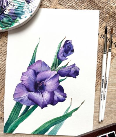 画一幅水彩“花卉”，是画家最好的一首诗 - 图画吧TUHUABA