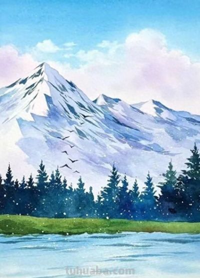 几张水彩画，简单又漂亮 - 今日头条