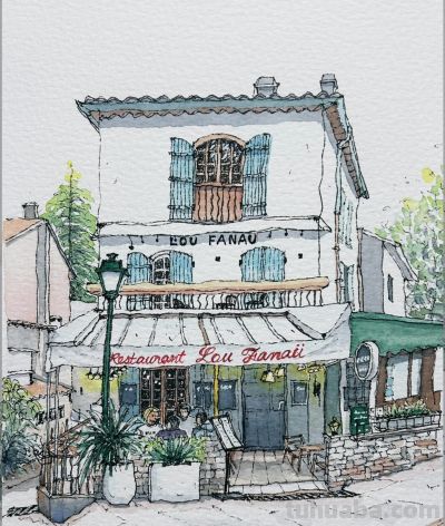 简单也是一种享受，钢笔水彩笔下的淡彩印记 - 图画吧TUHUABA