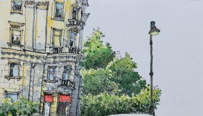 简单也是一种享受，钢笔水彩笔下的淡彩印记 - 图画吧TUHUABA