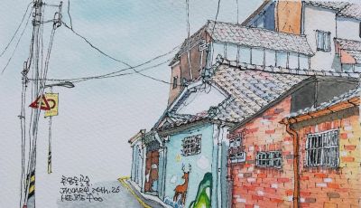 简单也是一种享受，钢笔水彩笔下的淡彩印记 - 图画吧TUHUABA