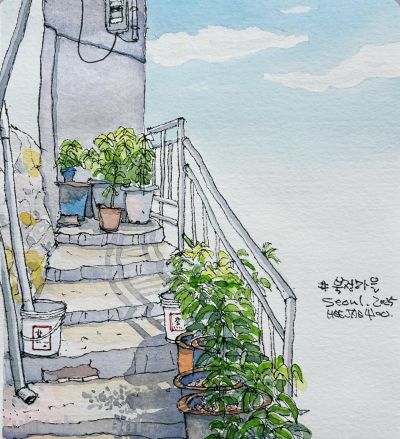 简单也是一种享受，钢笔水彩笔下的淡彩印记 - 图画吧TUHUABA