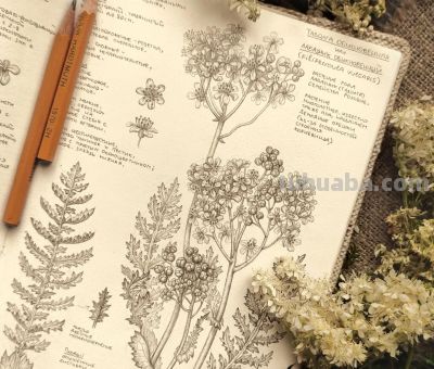 太爽了！4年9本素描，用放大镜画细节，铅笔被她画成了“教科书” - 图画吧TUHUABA