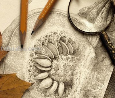 太爽了！4年9本素描，用放大镜画细节，铅笔被她画成了“教科书” - 图画吧TUHUABA