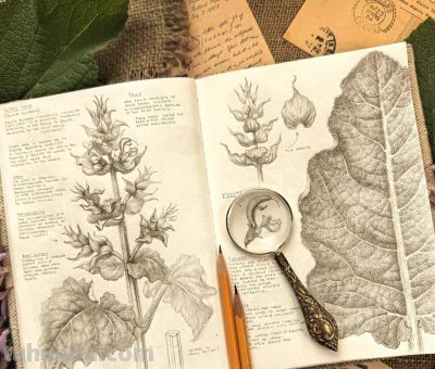 太爽了！4年9本素描，用放大镜画细节，铅笔被她画成了“教科书” - 图画吧TUHUABA