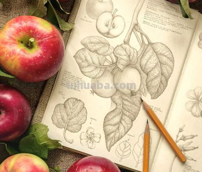 太爽了！4年9本素描，用放大镜画细节，铅笔被她画成了“教科书” - 图画吧TUHUABA