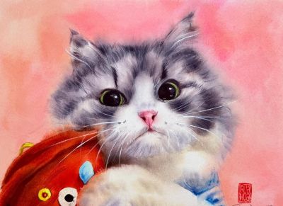 当小动物遇上水彩魔法，这波可爱暴击谁能扛得住，画风治愈到犯规 - 图画吧TUHUABA