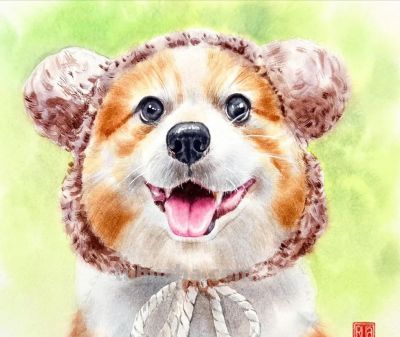 当小动物遇上水彩魔法，这波可爱暴击谁能扛得住，画风治愈到犯规 - 图画吧TUHUABA